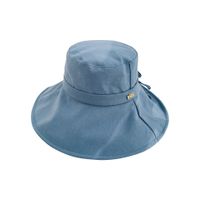 Fashion Simple Solid Color Wide-brimmed Sunscreen Hat Wholesale main image 6