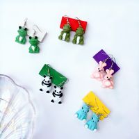 Creative Cute Cartoon Pendant Earrings Resin Drop Earrings main image 2