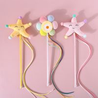 Cute Plush Toy Starfish Sun Flower Tassel Bell Cat Toy main image 1