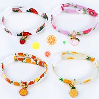 Big Round Pet Fruit Bell Adjustable Safety Buckle Cat And Dog Accessories Collar main image 3