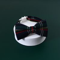 Accessoires De Collier De Boucle De Sécurité De Chien De Chat Réglable De Noeud Papillon De Cloche De Plaid De Noël main image 5