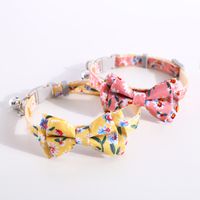 Pet Bow Daisy Sun Flower Adjustable Bell Cat Dog Collar Necklace main image 4