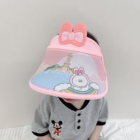 Children's Sunshade Anti-ultraviolet Empty Top Hat Cute Cartoon Butterfly Elastic Adjustment sku image 2