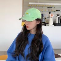 Fashion Expression Letter Embroidery Solid Color Cute Cap Wholesale sku image 3