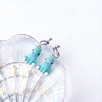 Creative Cute Cartoon Pendant Earrings Resin Drop Earrings sku image 9