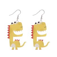 Cute Earrings Creative  Acrylic Cartoon Dinosaur Earrings sku image 1