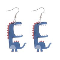 Cute Earrings Creative  Acrylic Cartoon Dinosaur Earrings sku image 4