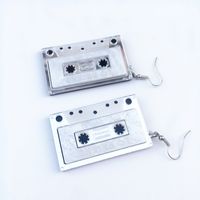 Retro Style Tape Mini Stereo Funny Radio Earrings Ear Clip sku image 5