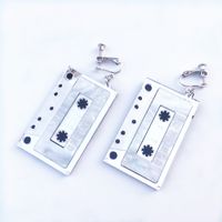 Retro Style Tape Mini Stereo Funny Radio Earrings Ear Clip sku image 7