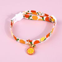 Big Round Pet Fruit Bell Adjustable Safety Buckle Cat And Dog Accessories Collar sku image 2