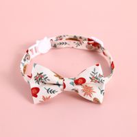 Christmas Plaid Bell Bow Tie Adjustable Cat Dog Safety Buckle Collar Accessories sku image 13