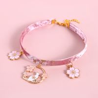 Pet Cat Dog Velvet Bronzing Star Christmas Snowflake Flower Fish Pendant Collar sku image 6