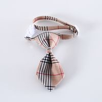Pet British Style Bow Tie Tie Adjustable Cat Dog Collar Collar Bell Accessories sku image 6