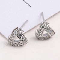 Temperament Korean Version Light Luxury Small Niche 925 Silver Stud Earrings main image 4