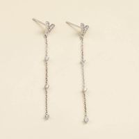 Temperament And Fashion Long 925 Silver Earrings main image 1
