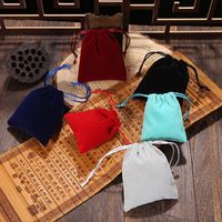 Wholesale Plush Jewelry Packaging Flannel Bag Jewelry Bag Bunch Mouth Flannel Bag main image 1