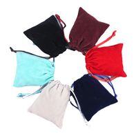 Wholesale Plush Jewelry Packaging Flannel Bag Jewelry Bag Bunch Mouth Flannel Bag main image 6