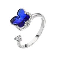 Fidget Spinner Ring Female Pansy Adjustable Thumb Copper Ring main image 6
