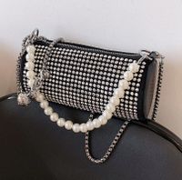 Diamond Female New Fashion Chain Messenger Cylinder Bag20*9*9cm main image 1