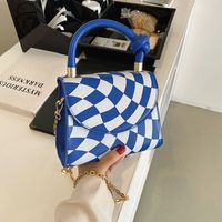 Femmes 2022 Nouveau Plaid Petit Sac Carré Chaîne Sac De Messager 19*15*9cm main image 5