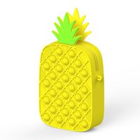 Cartoon Silicone Bubble Cute Pineapple Messenger Bag main image 5