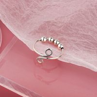 Wholesale Simple Style Geometric Copper Beaded Open Rings Anxiety Ring sku image 4