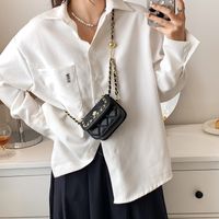 Chain Fashion Small Square New Spring Women's Messenger Shoulder Bag18*14*6cm sku image 2