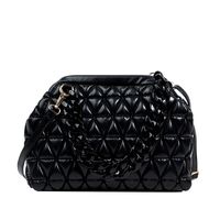 Fashion Solid Color Rhombus Plaid Acrylic Chain Handbag Shoulder Bag 20*29*21cm sku image 8