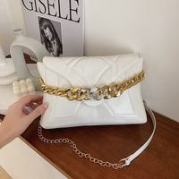 Pleated Shoulder  New Fashion Messenger Small Square Bag27*17*9cm sku image 1