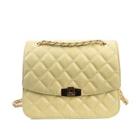 New Rhombus Embossed Braided Chain One-shoulder Small Square Bag 23*18*9cm sku image 2