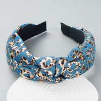 Korean Style Knotted Print Fabric Headband sku image 1