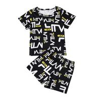 New Boys' Short-sleeved T-shirt Shorts Two-piece Suits Children's Casual Sportswear Suits sku image 6