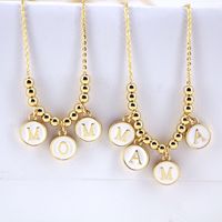 Mama Letter Necklace Mother's Day Gift Ladies Drip Oil Enamel Pendant Copper Necklace main image 1
