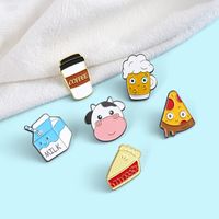 Cartoon Cute Breakfast Pizza Sandwich Series Alloy Brooch main image 4