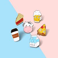 Cartoon Cute Breakfast Pizza Sandwich Series Alloy Brooch main image 5