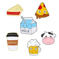 Cartoon Cute Breakfast Pizza Sandwich Series Alloy Brooch main image 6