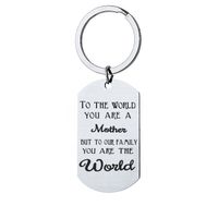 Father And Mother's Day Gift Stainless Steel Keychain main image 3