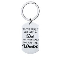 Father And Mother's Day Gift Stainless Steel Keychain main image 4