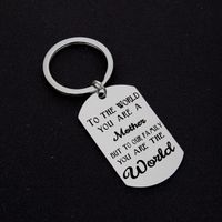 Father And Mother's Day Gift Stainless Steel Keychain main image 5
