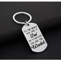 Father And Mother's Day Gift Stainless Steel Keychain main image 6