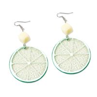 Harajuku Fruit Orange Lemon Pendant Female Acrylic Earrings main image 6