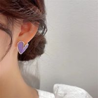 Fashion New Heart Shaped Female French Unique Alloy Earrings main image 4