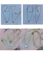 Simple Round Micro-inlaid Four-claw Full Row Diamond Copper Clavicle Chain main image 4