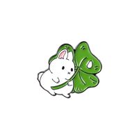 Cartoon Style Rabbit Cat Duck Alloy Stoving Varnish Unisex Brooches main image 8