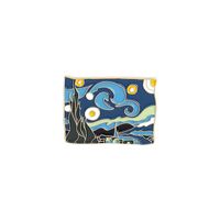 Cartoon Oil Painting Alloy Van Gogh Starry Sky Dripping Oil Brooch sku image 1