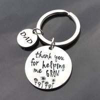 Mother's Day Father's Day Gift Stainless Steel Keychain sku image 2