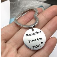 Father's Day Mother's Day Stainless Steel Keychain Wholesale sku image 3