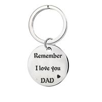 Father's Day Mother's Day Stainless Steel Keychain Wholesale sku image 2