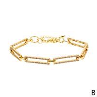 New Fashion Diamond Stacked Copper Gold-plated Bead Bracelet Mother's Day Gift sku image 4