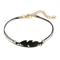 New Black Heart Hollow Lotus Ball Leaf Bracelet Four-piece Set main image 6